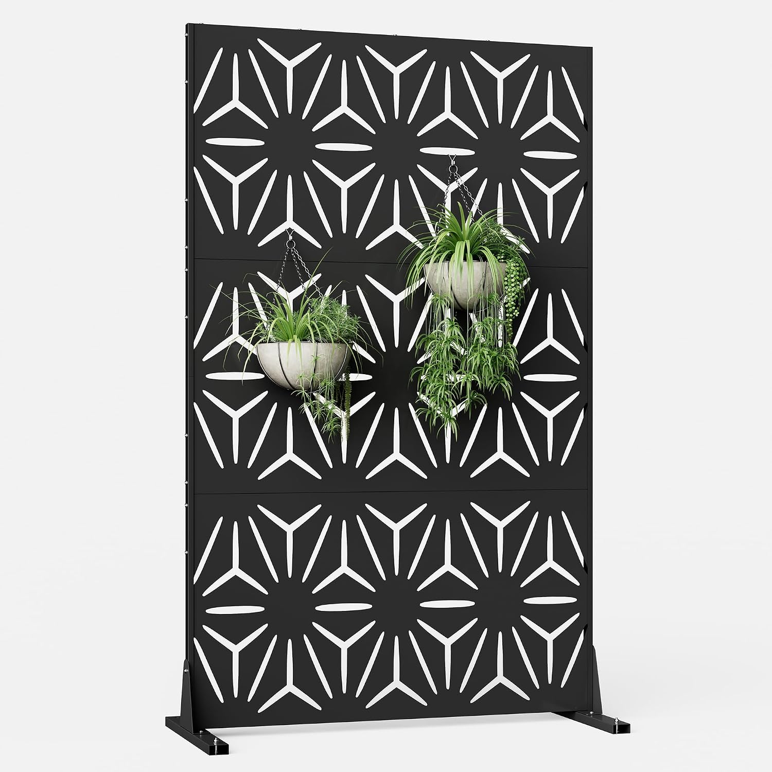 H&M Home Decor - Freestanding Metal Privacy Screen 72 in