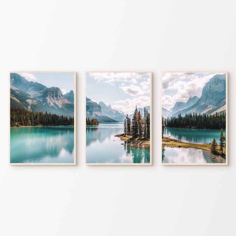 Home Decor Canada - Canada Mountain Lake Poster Scenic Forest