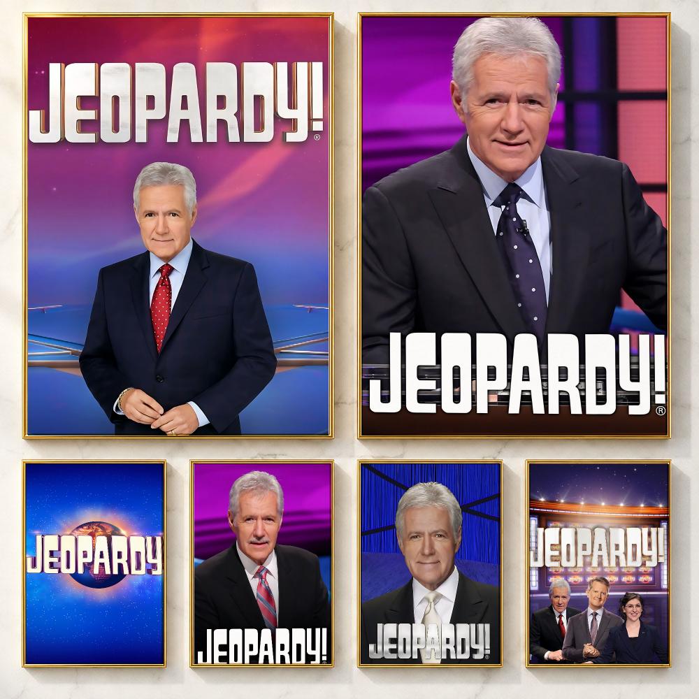 Home Decor Quiz Free - Classic Quiz Game Jeopardy Poster Self-adhesive