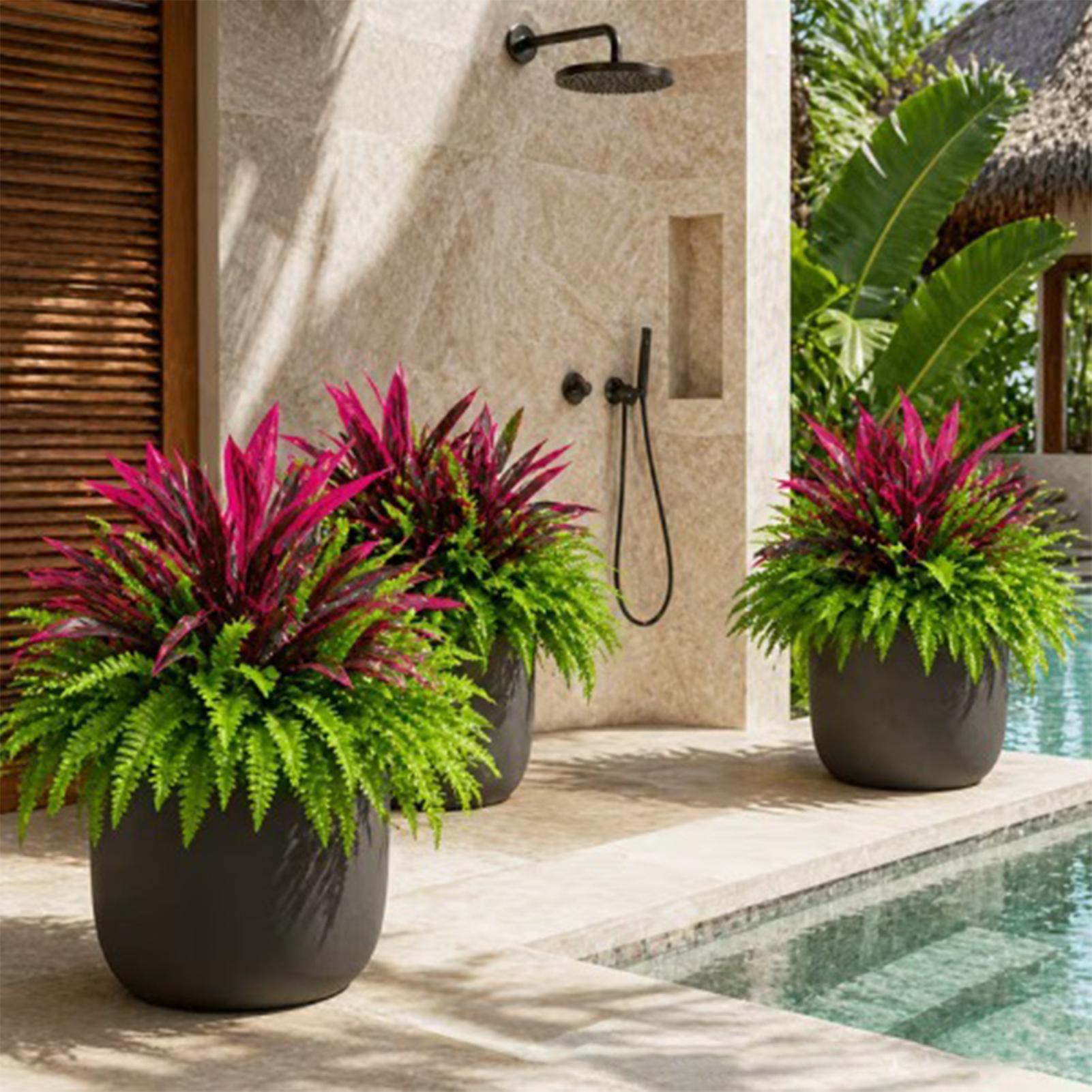 Artificial Bostonn Fern UV-Res - Pampas Grass Decor ulasan dan harga