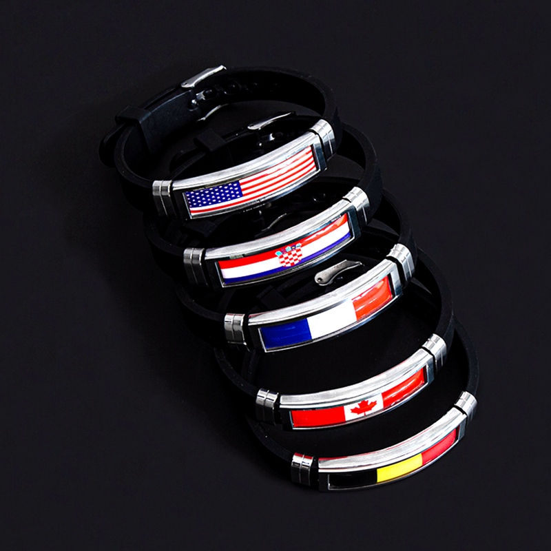 Fashion National Flag Bracelet - Home Decor Canada ulasan dan harga