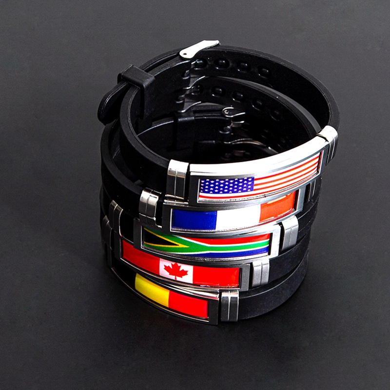 Fashion National Flag Bracelet - Home Decor Canada ulasan dan harga