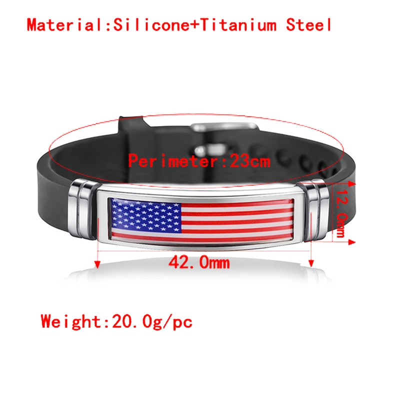 Fashion National Flag Bracelet - Home Decor Canada ulasan dan harga