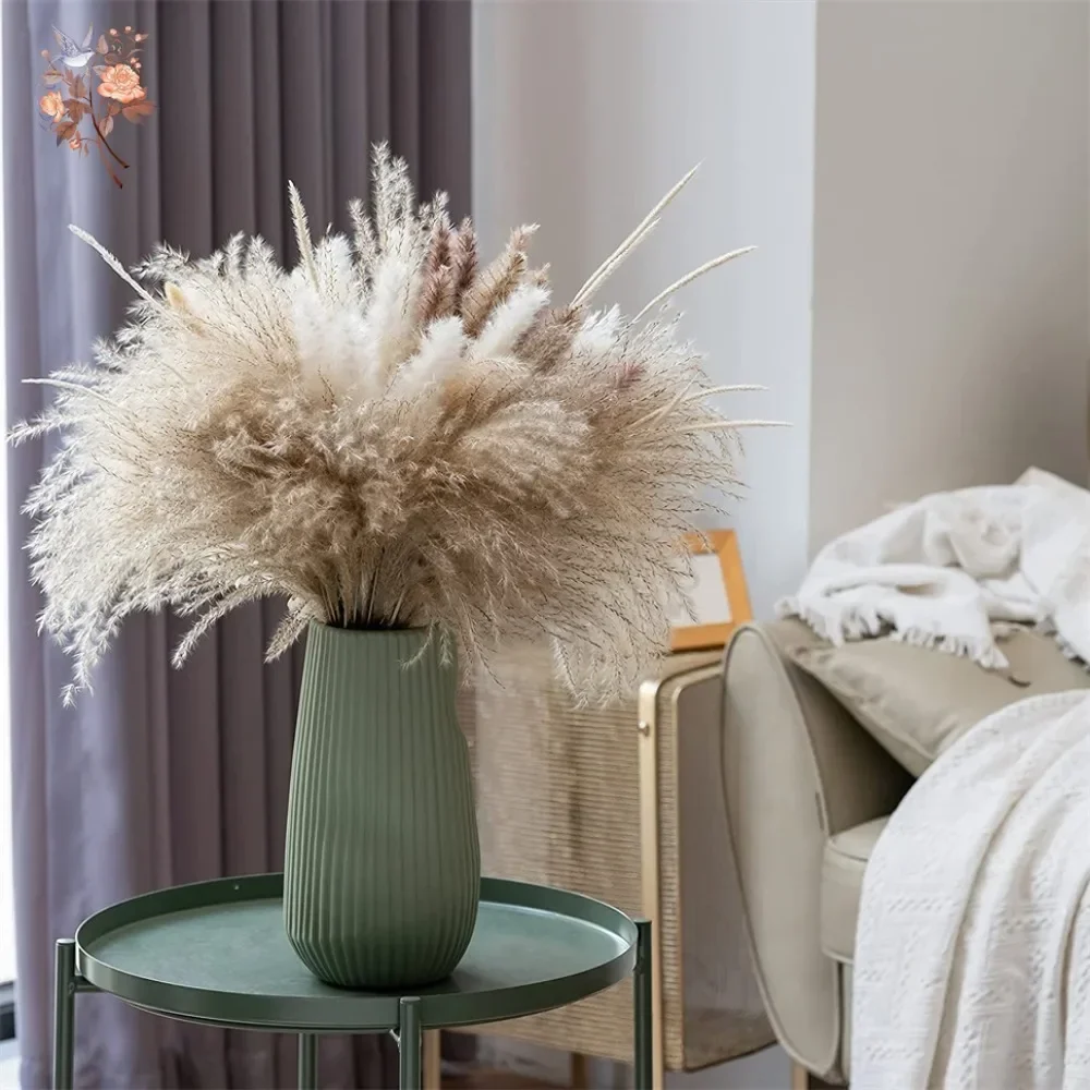 88pcs Natural Fluffy Dried Pam - Pampas Grass Decor ulasan dan harga