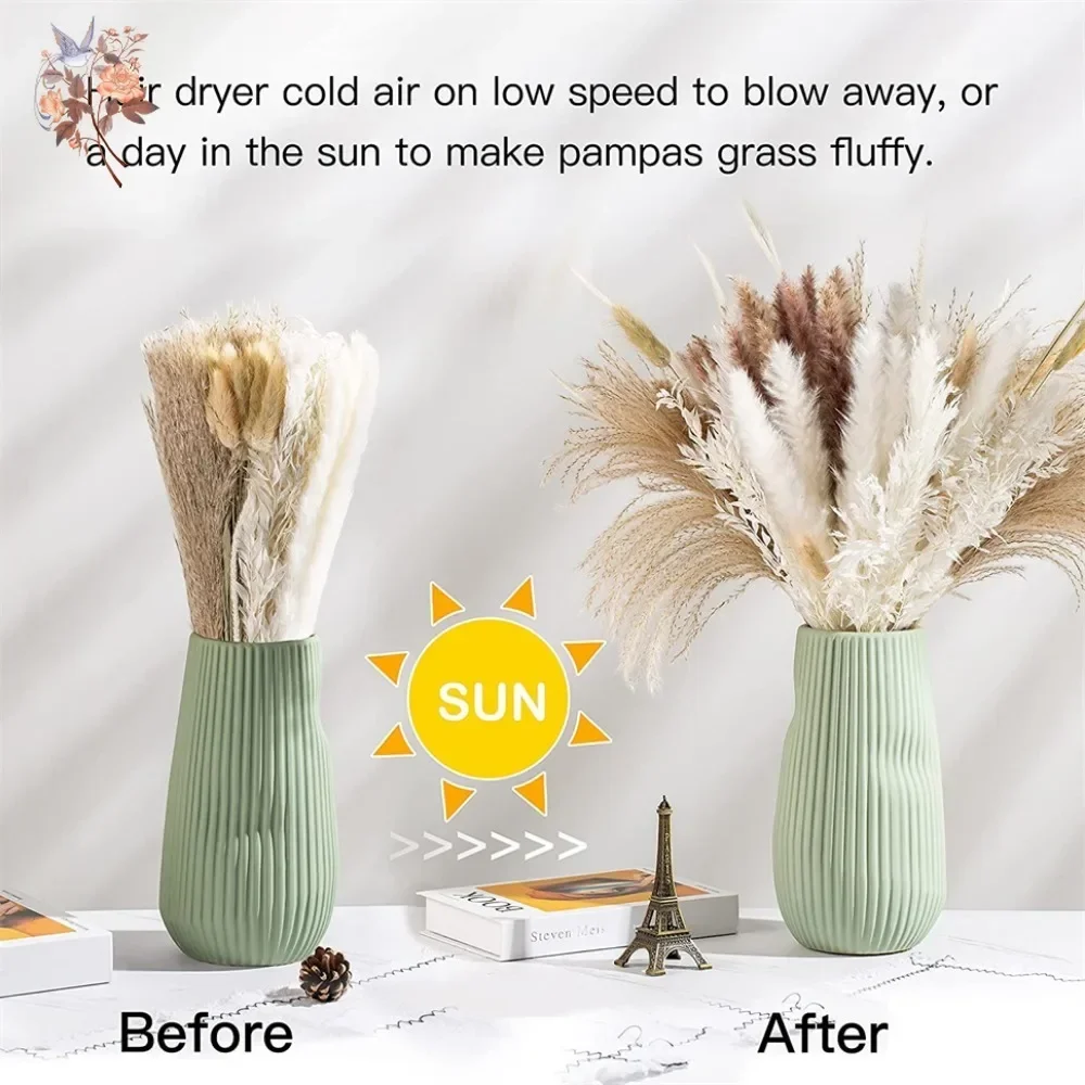 88pcs Natural Fluffy Dried Pam - Pampas Grass Decor ulasan dan harga