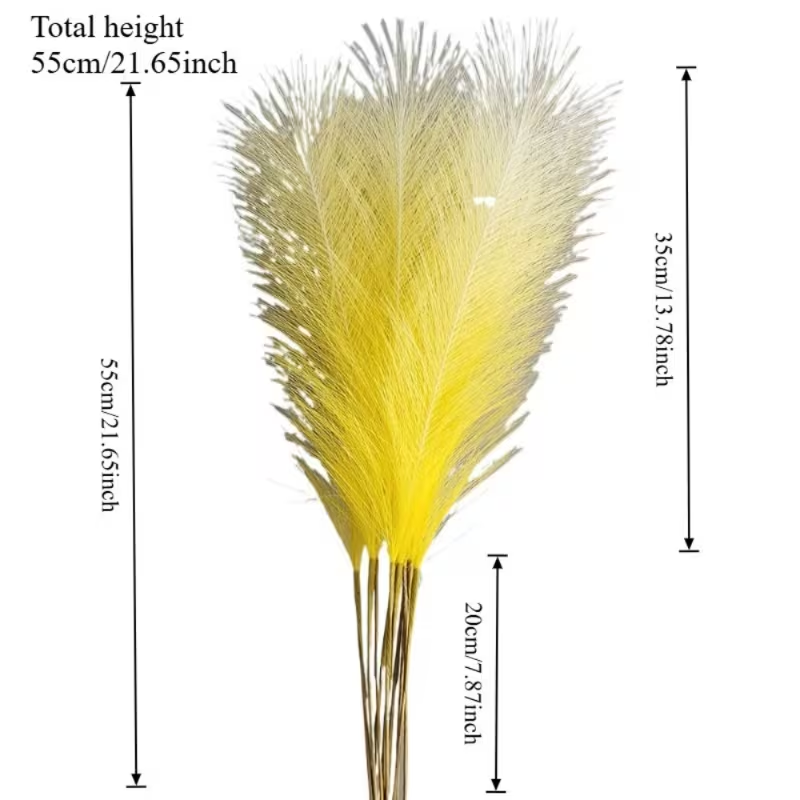 10pcs Artificial Colored Pampa - Pampas Grass Decor ulasan dan harga