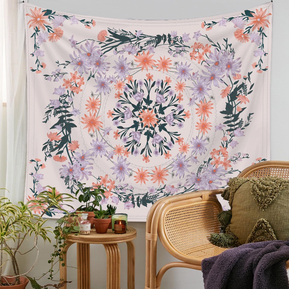 1 Pink Bohemian Tapestry Wall  - Home Decor Hippie ulasan dan harga