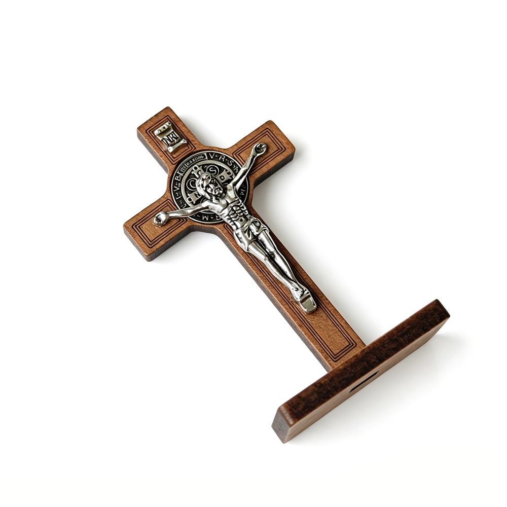 St Benedict Standing Crucifix  - Home Decor Unique Items ulasan dan harga