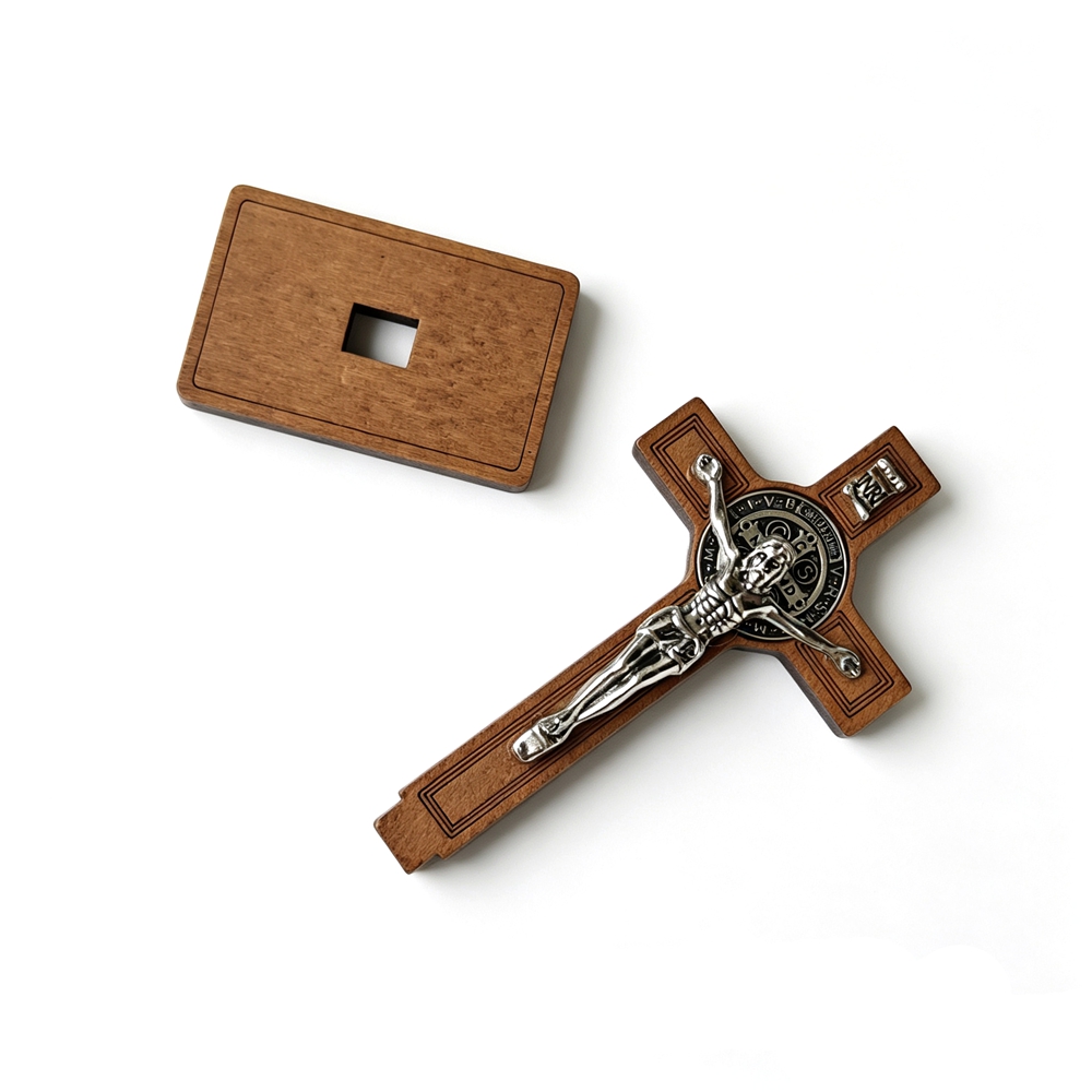 St Benedict Standing Crucifix  - Home Decor Unique Items ulasan dan harga