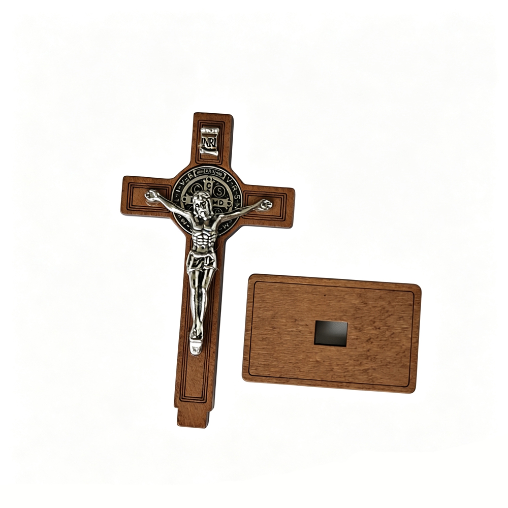 St Benedict Standing Crucifix  - Home Decor Unique Items ulasan dan harga