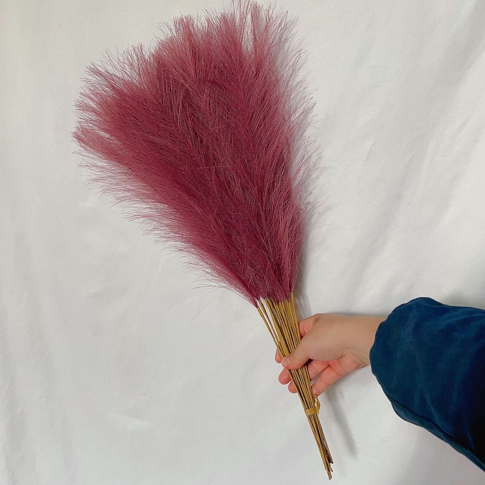 10PCS/Set Home Decor Fluffy Pa - Pampas Grass Decor ulasan dan harga
