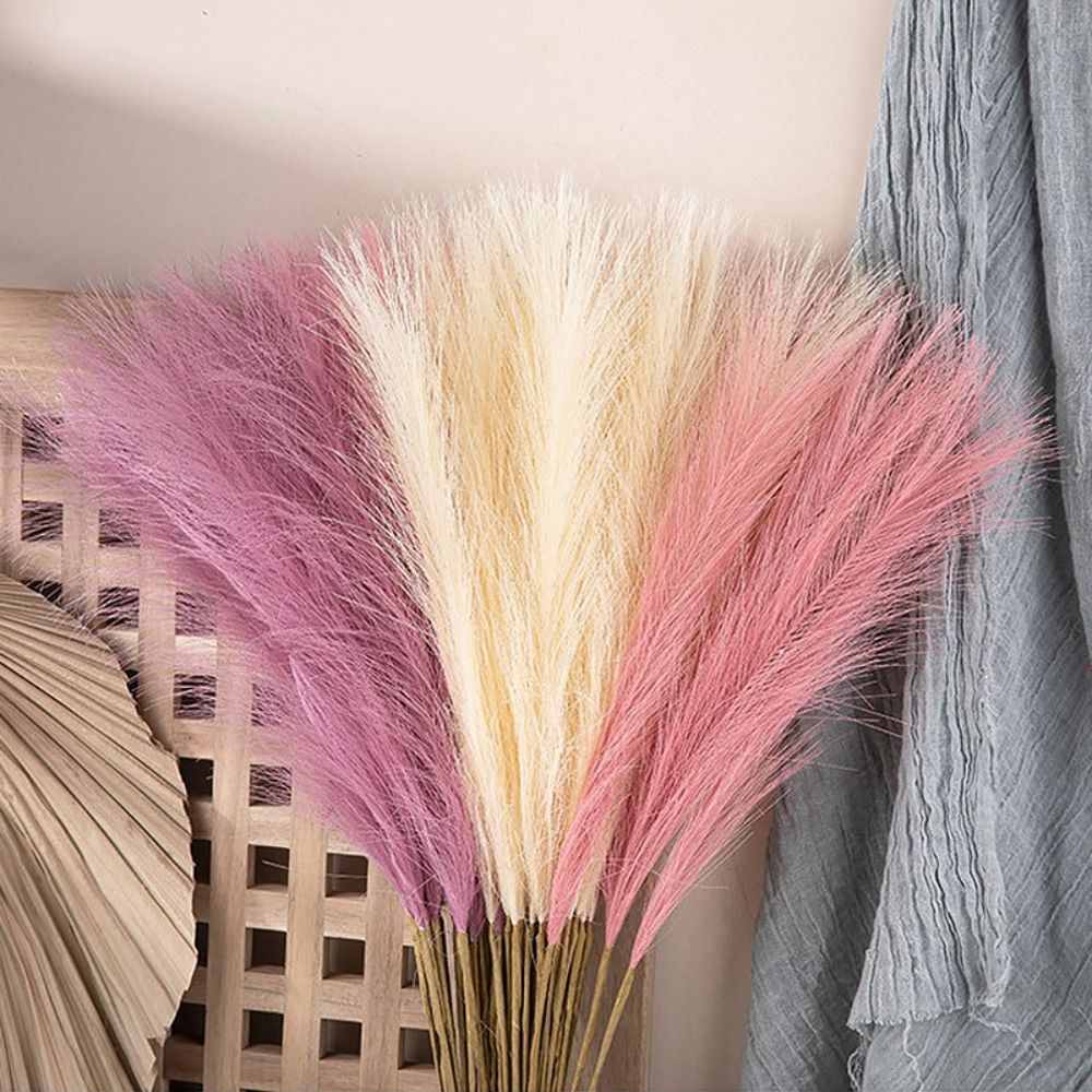 10PCS/Set Home Decor Fluffy Pa - Pampas Grass Decor ulasan dan harga