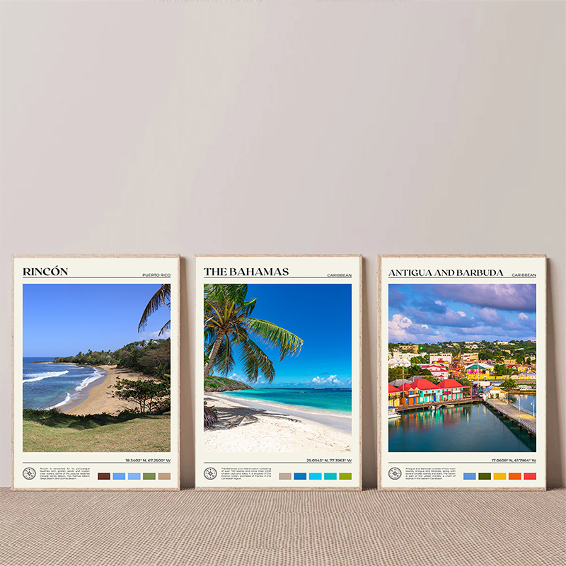 Caribbean Travel Scenery Poste - Home Decor Canada ulasan dan harga