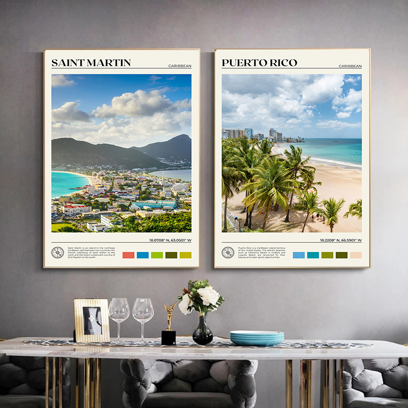 Caribbean Travel Scenery Poste - Home Decor Canada ulasan dan harga