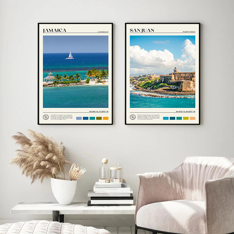 Caribbean Travel Scenery Poste - Home Decor Canada ulasan dan harga