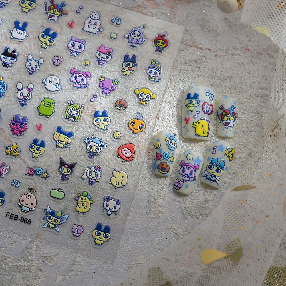 Tamagotchi Cartoon 3D Embossed - Home Decor Unique Items ulasan dan harga