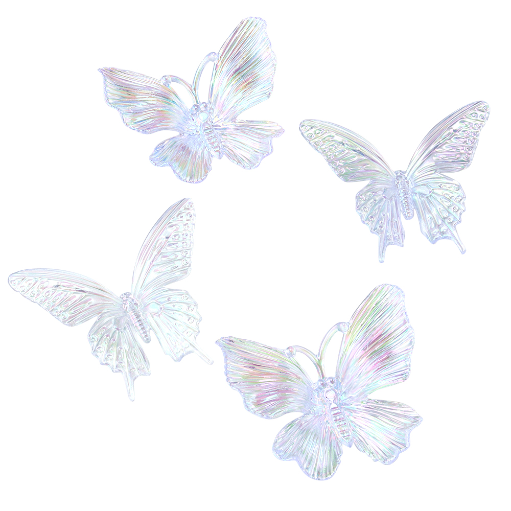 5pcs Acrylic Butterfly Gradien - Home Decor Unique Items ulasan dan harga
