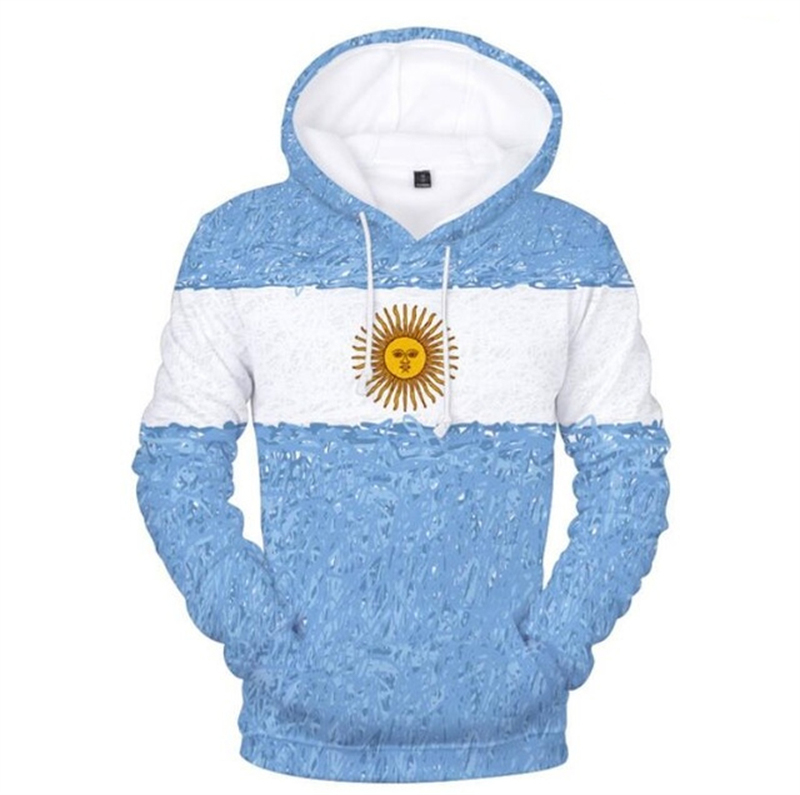 3D Print National Flag Hoodie  - Home Decor Canada ulasan dan harga