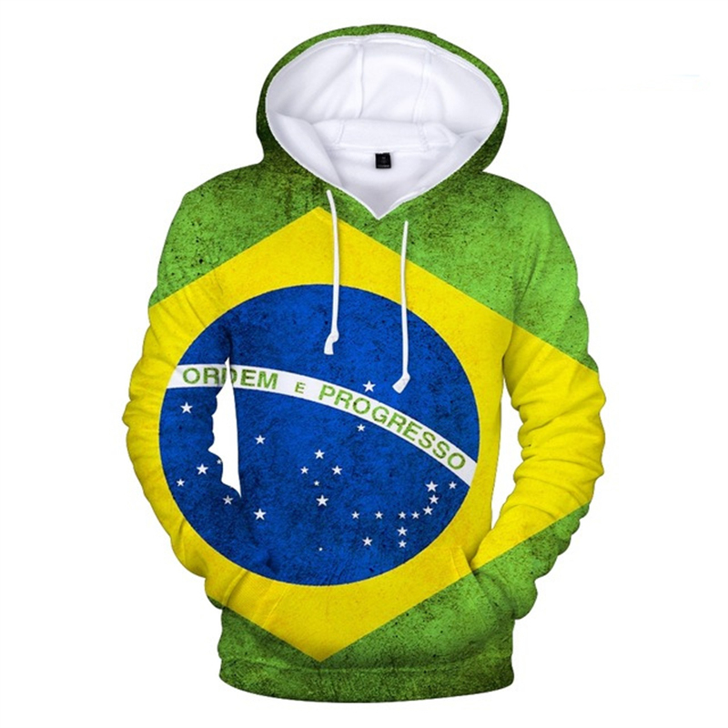 3D Print National Flag Hoodie  - Home Decor Canada ulasan dan harga