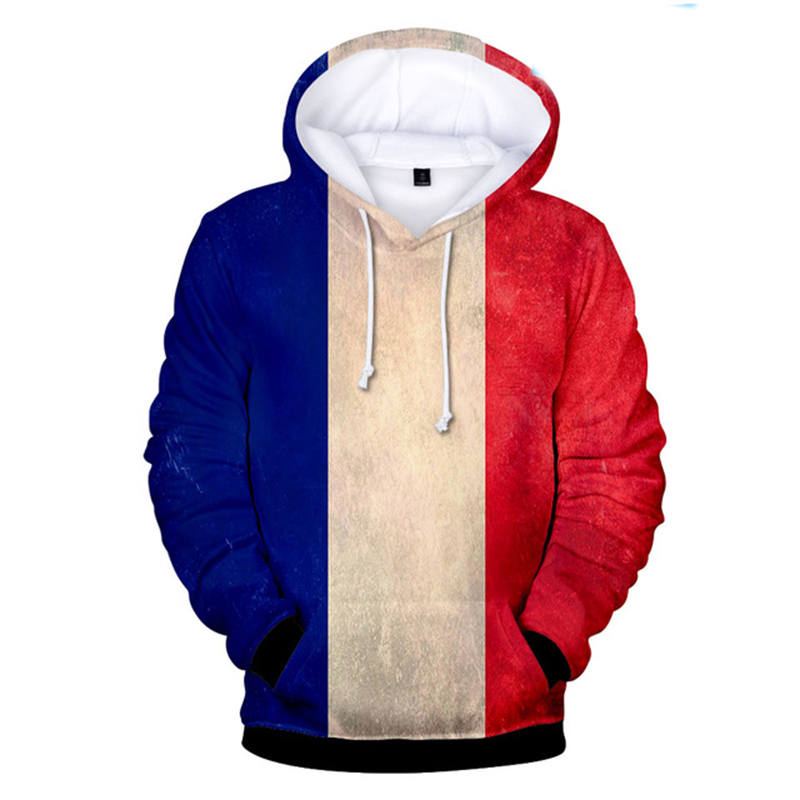 3D Print National Flag Hoodie  - Home Decor Canada ulasan dan harga