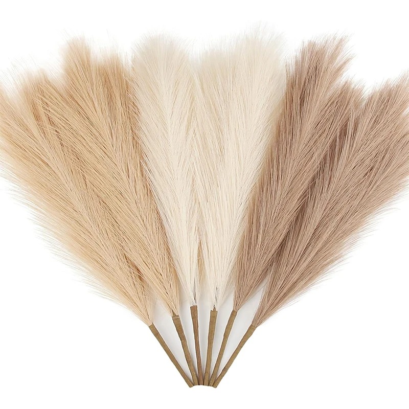 5/10Pcs 55CM Artificial Pampas - Pampas Grass Decor ulasan dan harga