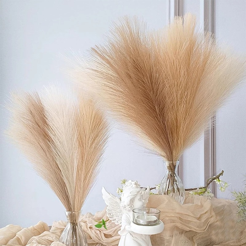 5/10Pcs 55CM Artificial Pampas - Pampas Grass Decor ulasan dan harga