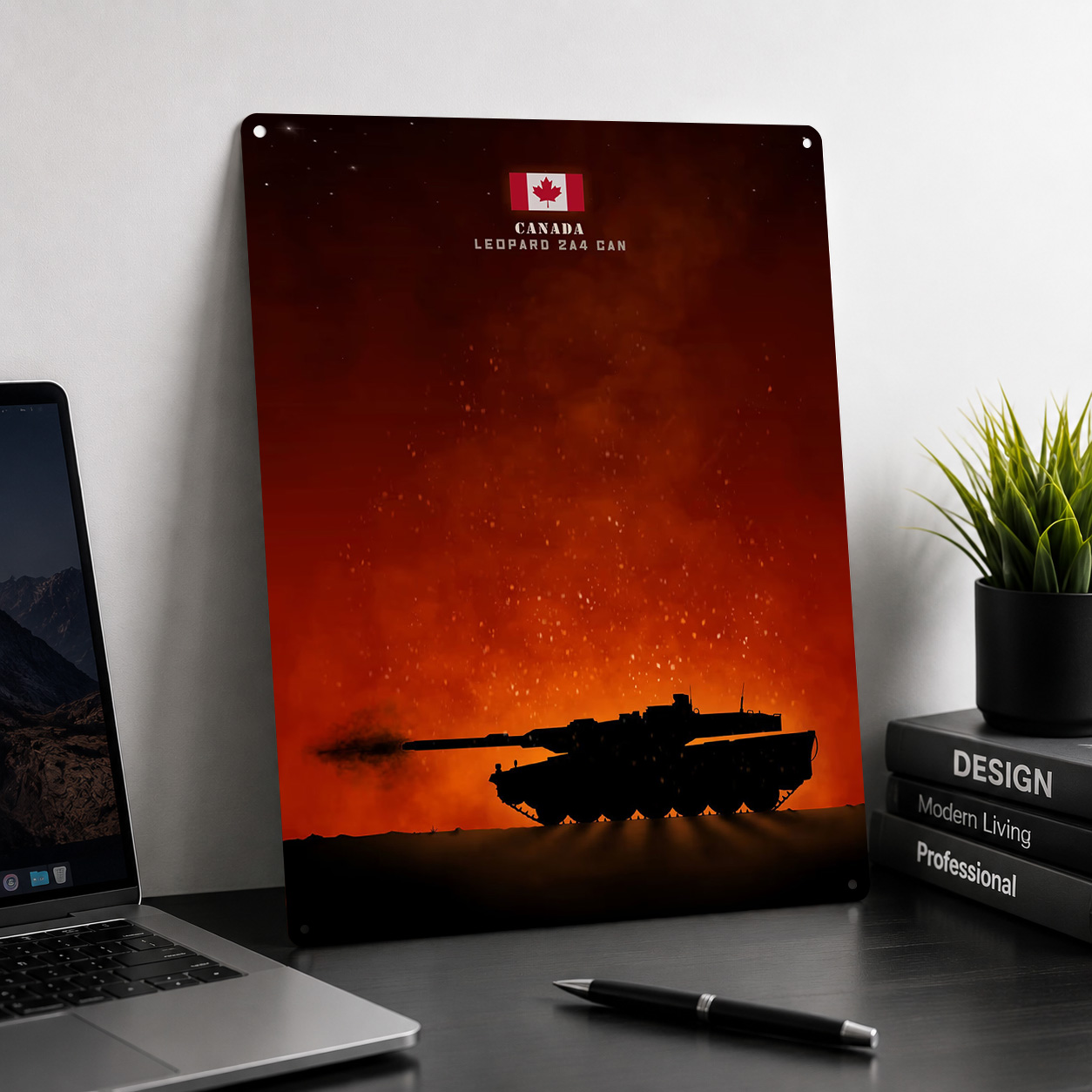 Leopard 2a4 Canada MBT 3D Text - Home Decor Canada ulasan dan harga