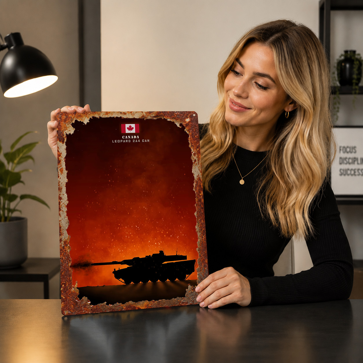 Leopard 2a4 Canada MBT 3D Text - Home Decor Canada ulasan dan harga