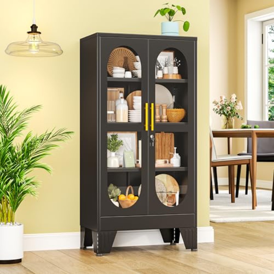 47 H Locking Display Cabinet f - H&M Home Decor ulasan dan harga