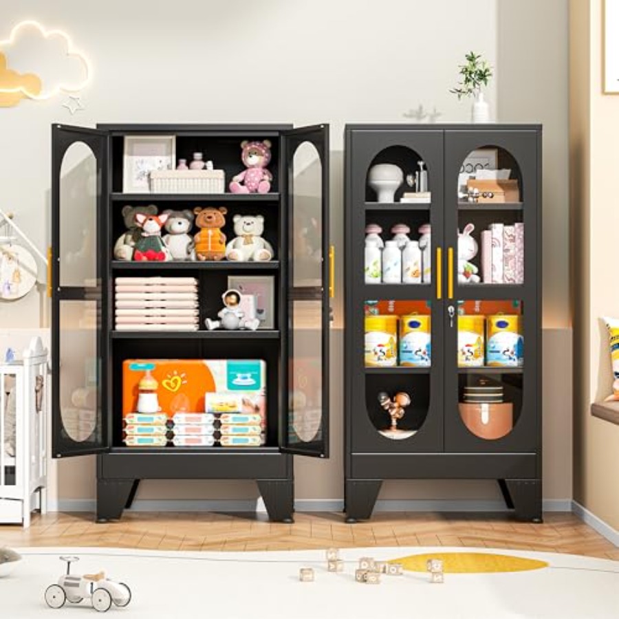47 H Locking Display Cabinet f - H&M Home Decor ulasan dan harga