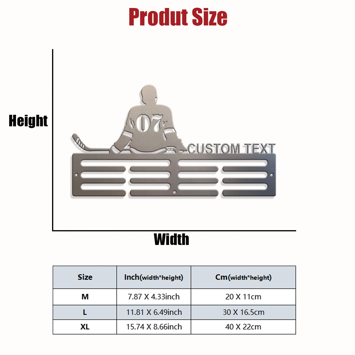 1pc Custom Ice Hockey Metal Me - Home Decor For Wedding ulasan dan harga