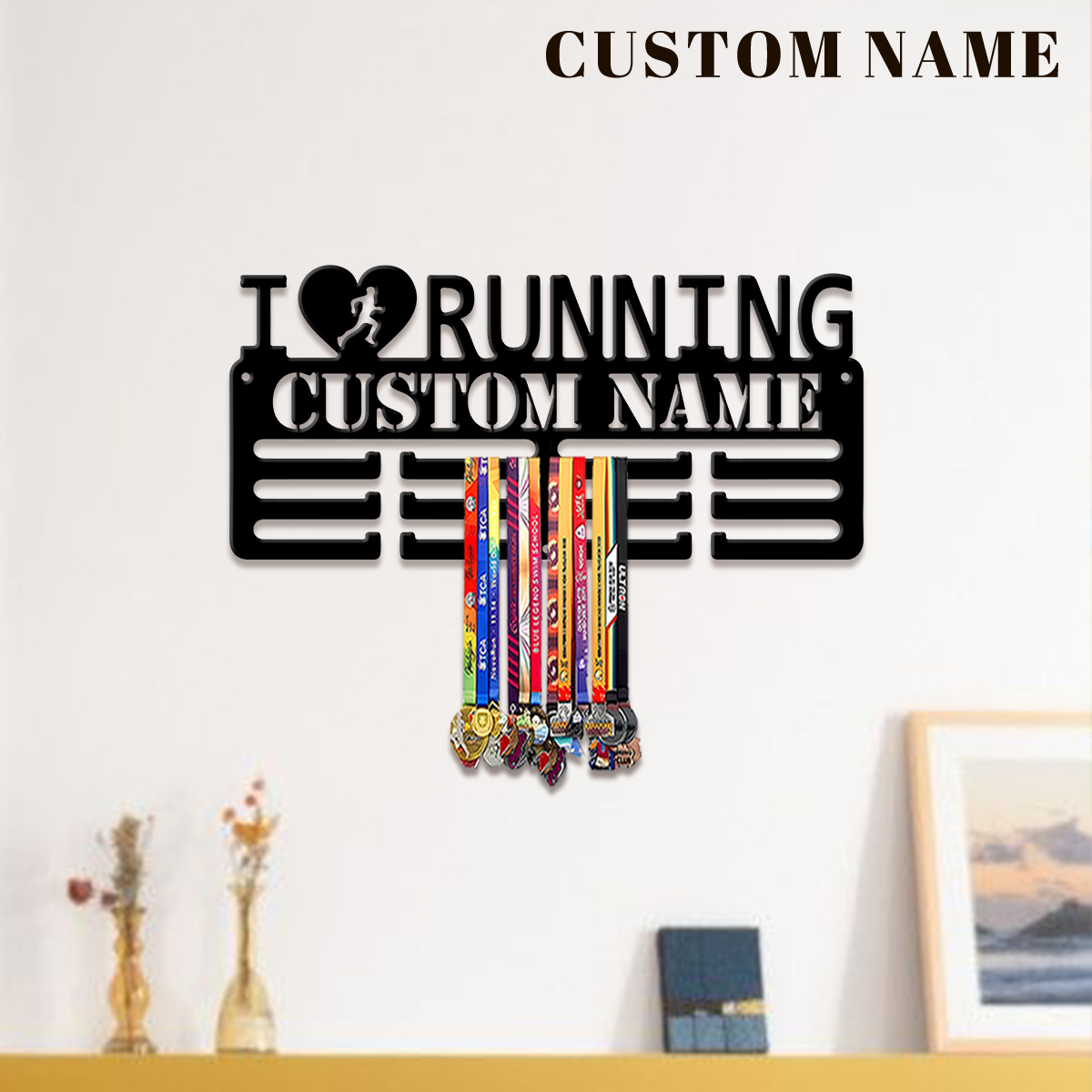 Custom I Love Running Metal Me - Home Decor For Wedding ulasan dan harga