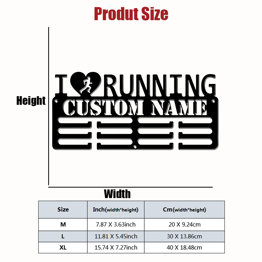 Custom I Love Running Metal Me - Home Decor For Wedding ulasan dan harga