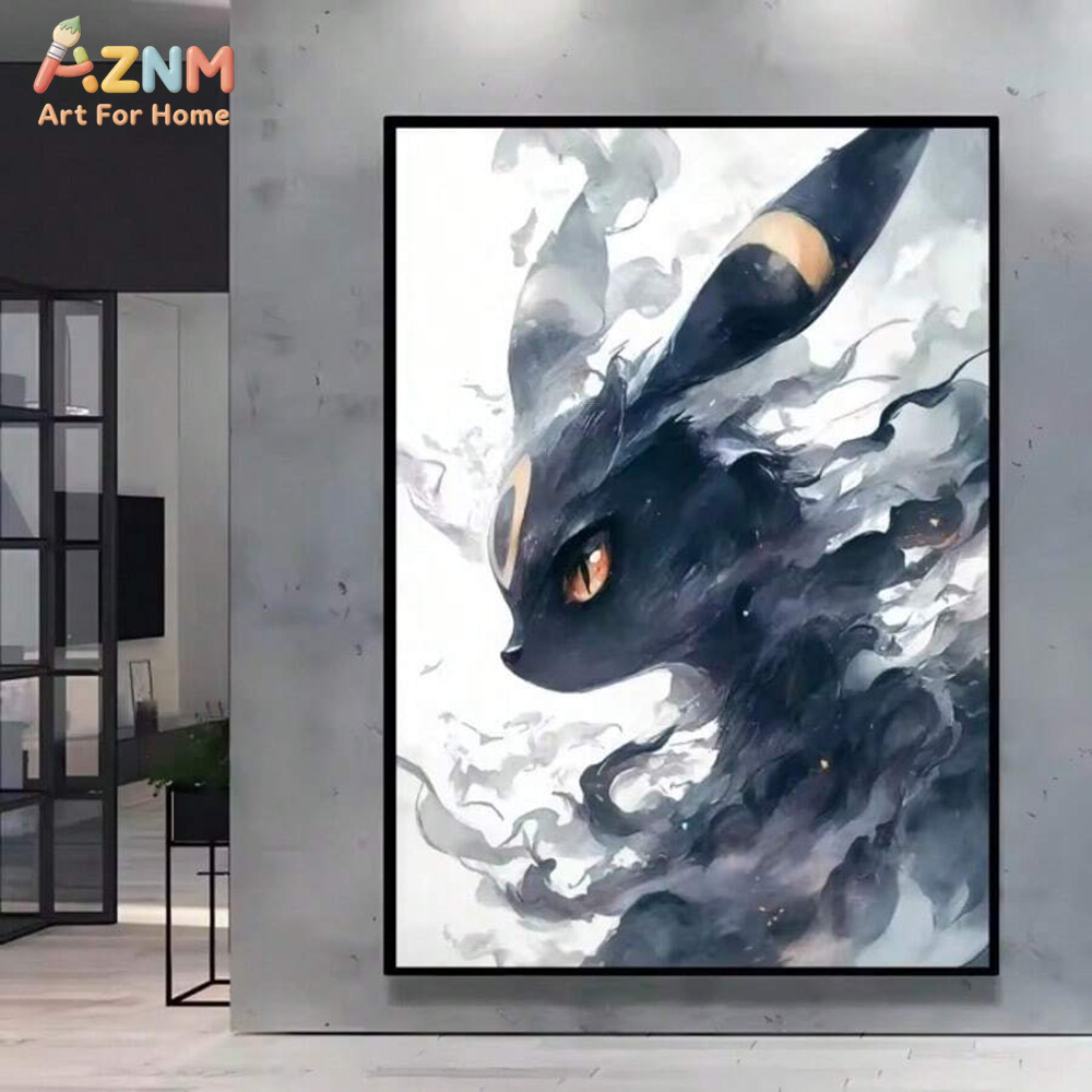 AZNM Watercolor Eeveelutions C - Watercolor Poster Print ulasan dan harga