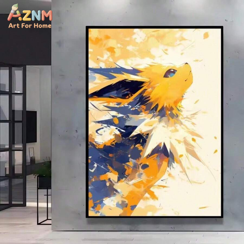 AZNM Watercolor Eeveelutions C - Watercolor Poster Print ulasan dan harga