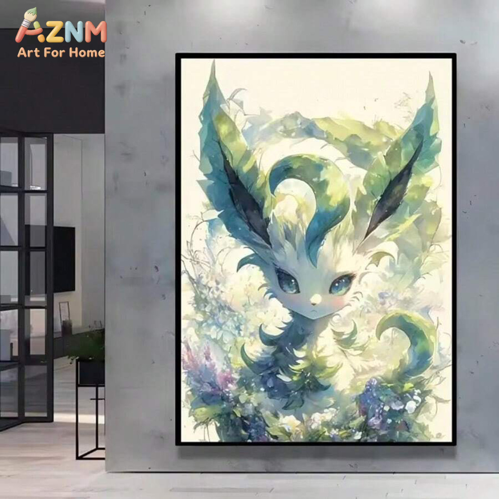 AZNM Watercolor Eeveelutions C - Watercolor Poster Print ulasan dan harga