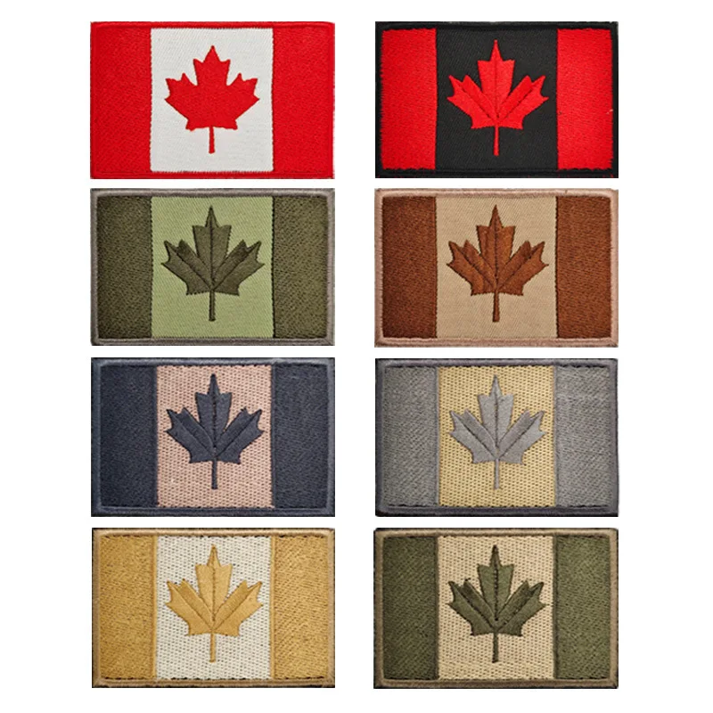 Canada Flag Embroidered Patch  - Home Decor Canada ulasan dan harga